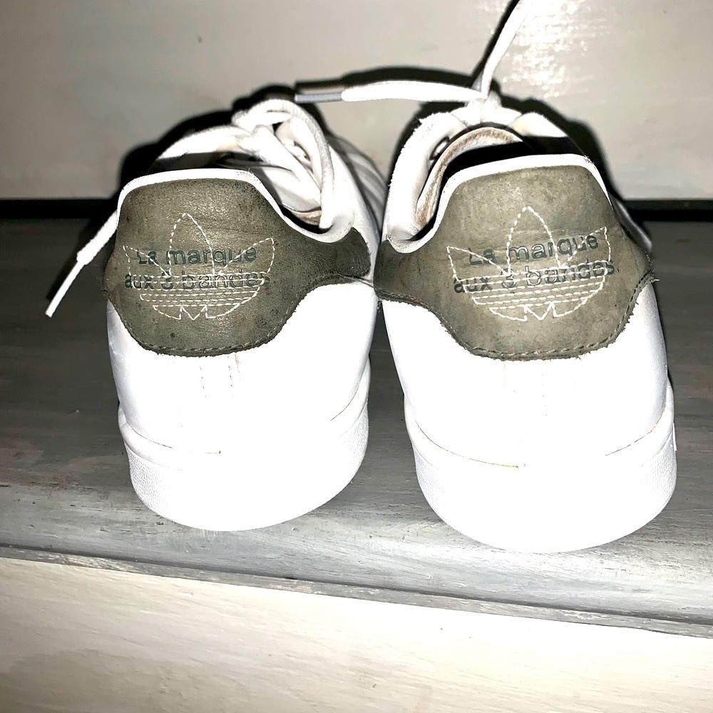 Adidas Stan Smith Men’s Originals Sneakers White/Gray size 10 - Picture 4 of 10